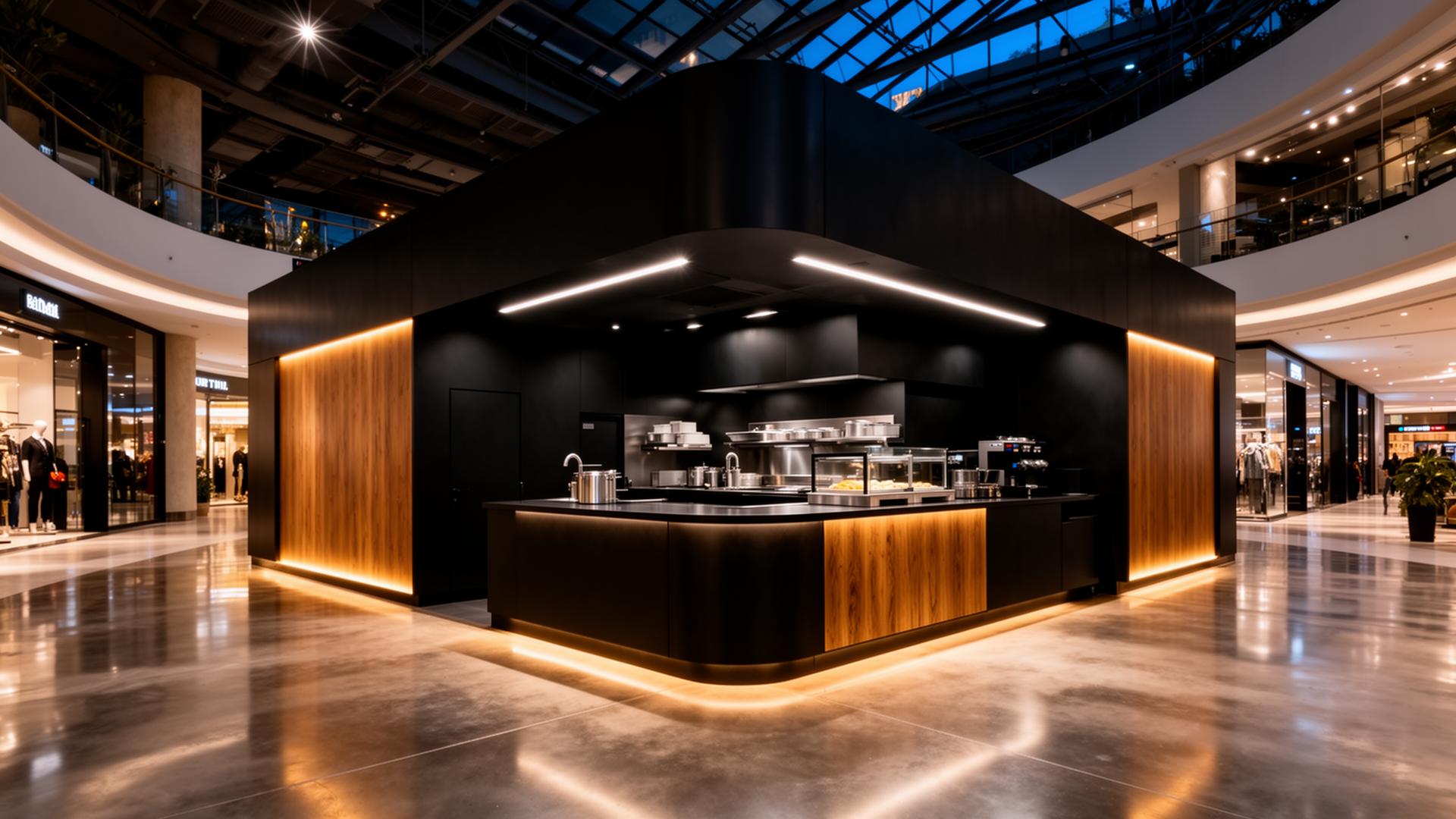 Quiosque premium em shopping center